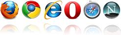 Tested with Firefox, Chrome, IE, Opera Safari and Netscape 