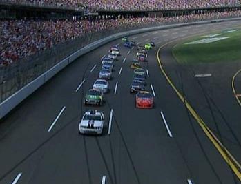 NASCAR Cable Cam Shot